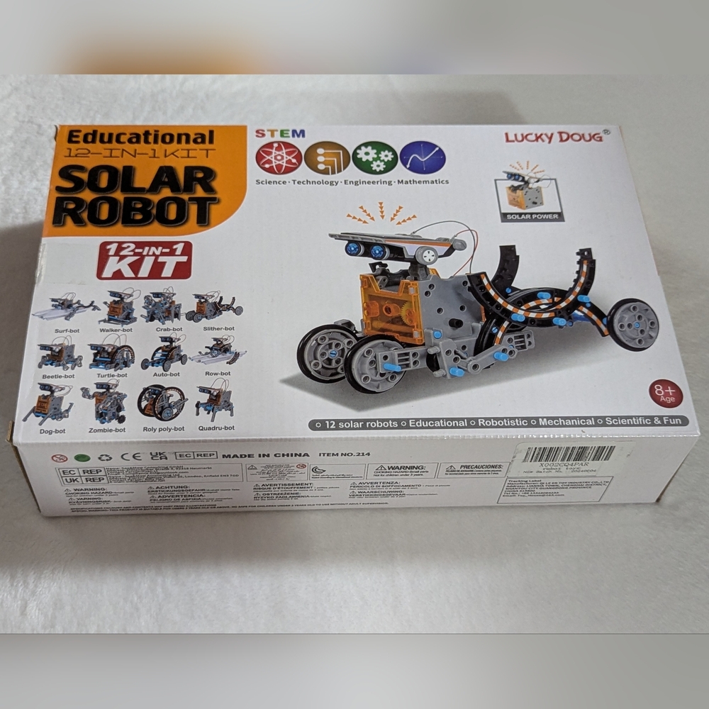 Educational 12-in-1 Solar Robot Kit - Multicolor